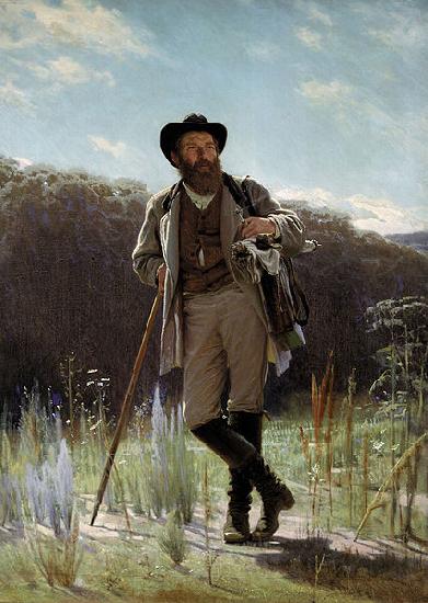 Ivan Kramskoi Portrait of painter Ivan ShishkinPortrait of painter Ivan Shishkin Spain oil painting art